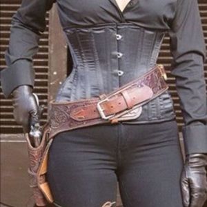 LEATHER CORSET LACE UP, Steampunk, Cosplay.